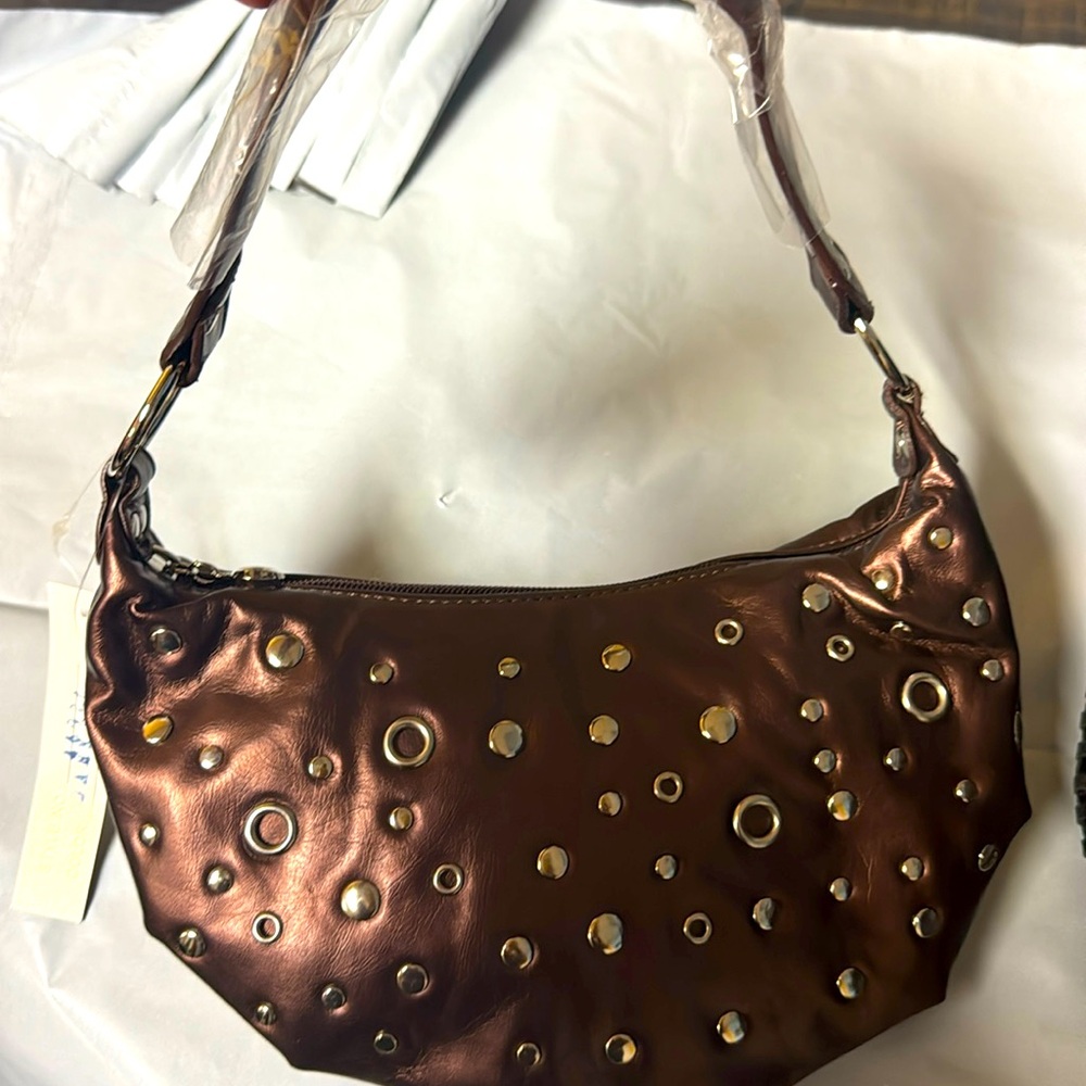Copper brown bag